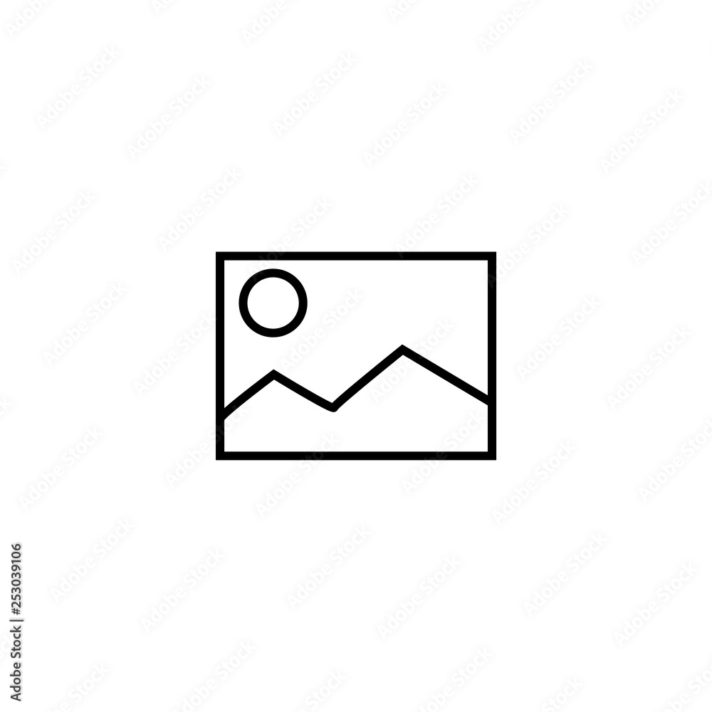 Web line icon. Gallery, design for website Web line icon. Gallery, design for website