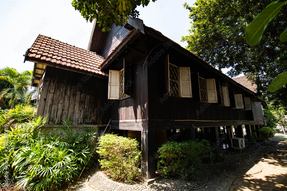 Antique golden teak house over 100 years old Antique golden teak house over 100 years old