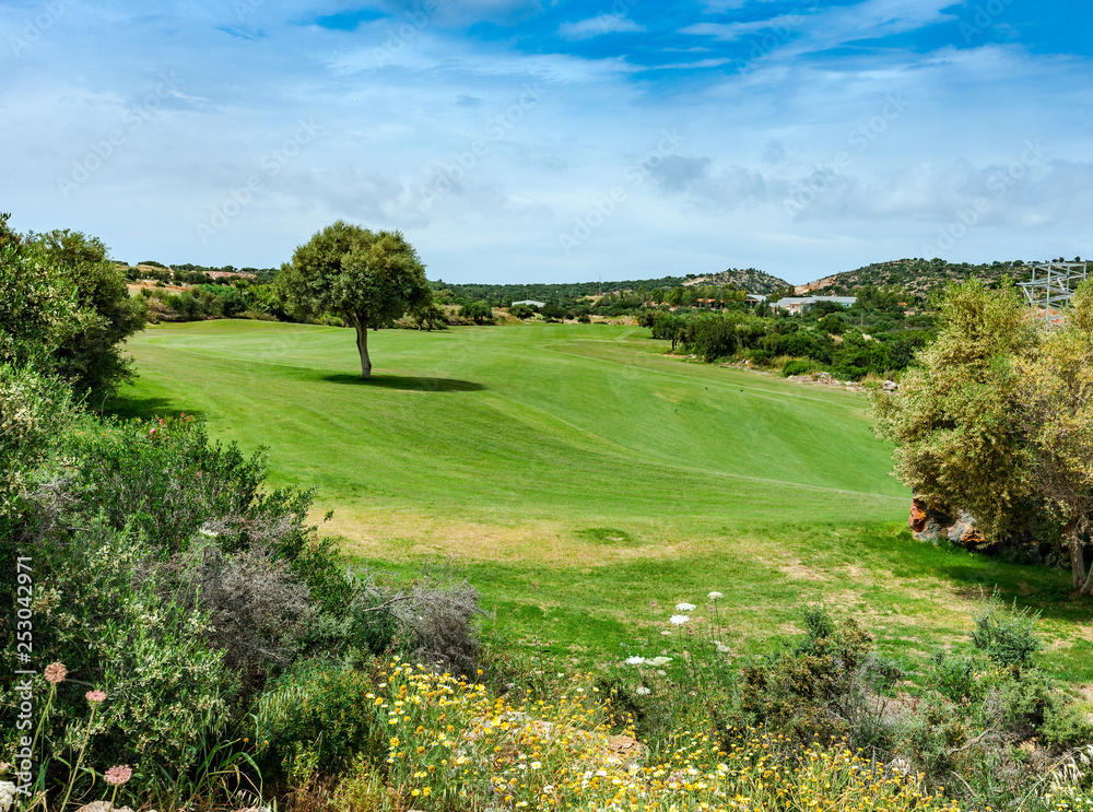 Golf course, Crete, Greece.