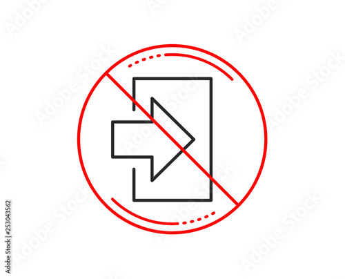 No or stop sign. Login arrow line icon. Sign in symbol. Navigation pointer. Caution prohibited ban stop symbol. No icon design. Vector Free Download No or stop sign. Login arrow line icon. Sign in symbol. Navigation pointer. Caution prohibited ban stop symbol. No icon design. Vector - GFXLoad