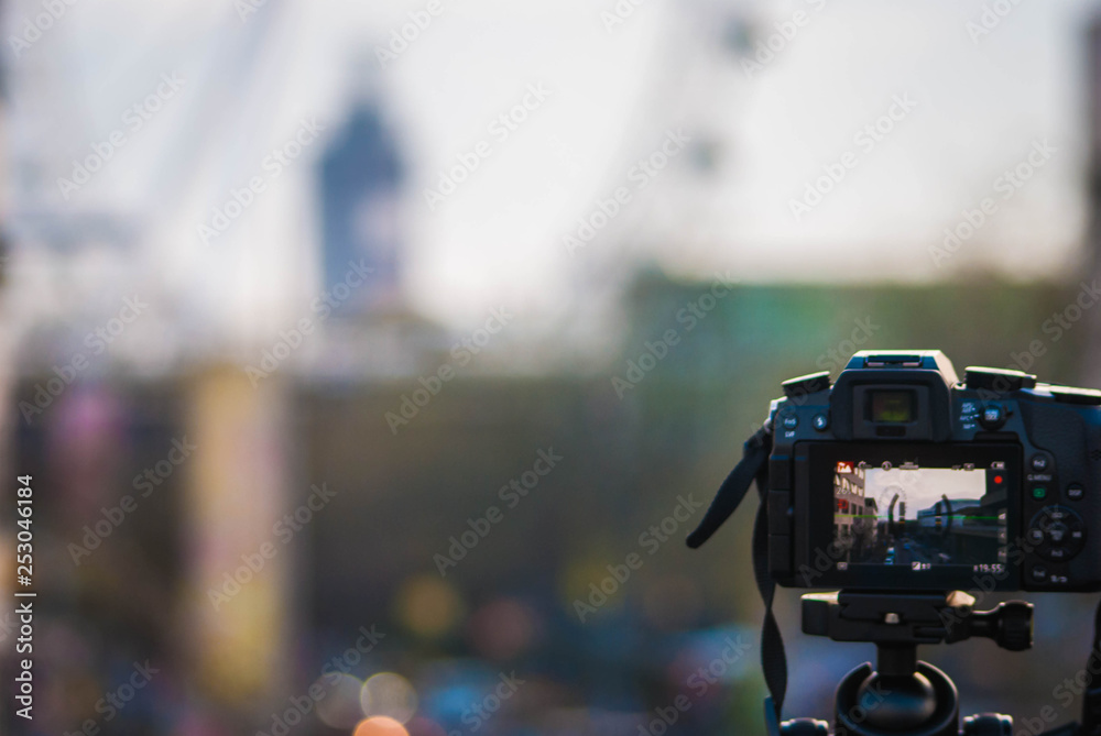 Obraz premium cameraman at work