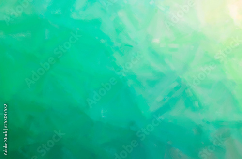 Abstract illustration of green Dry Brush Oil Paint background