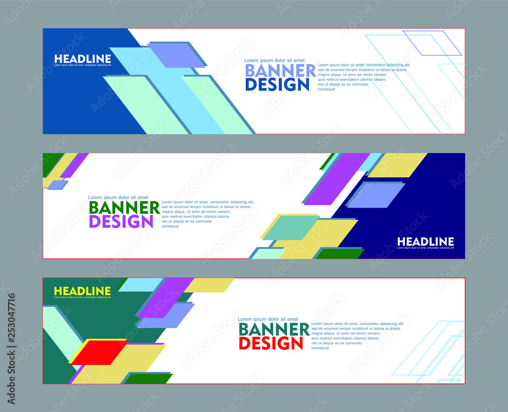 Set of banner design, for web banner, brochure, fyler, book cover and   other concept printing design. easy to modify