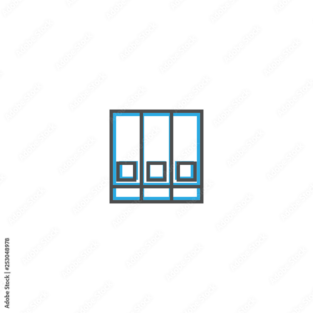 folder icon line design. Business icon vector illustration folder icon line design. Business icon vector illustration