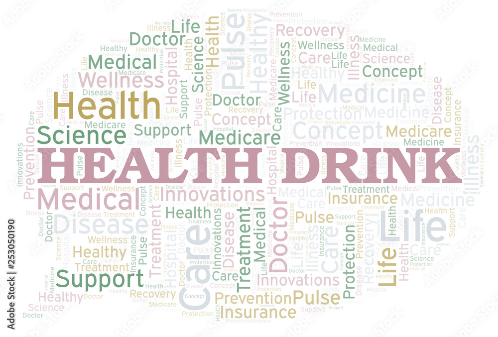 Health Drink word cloud.