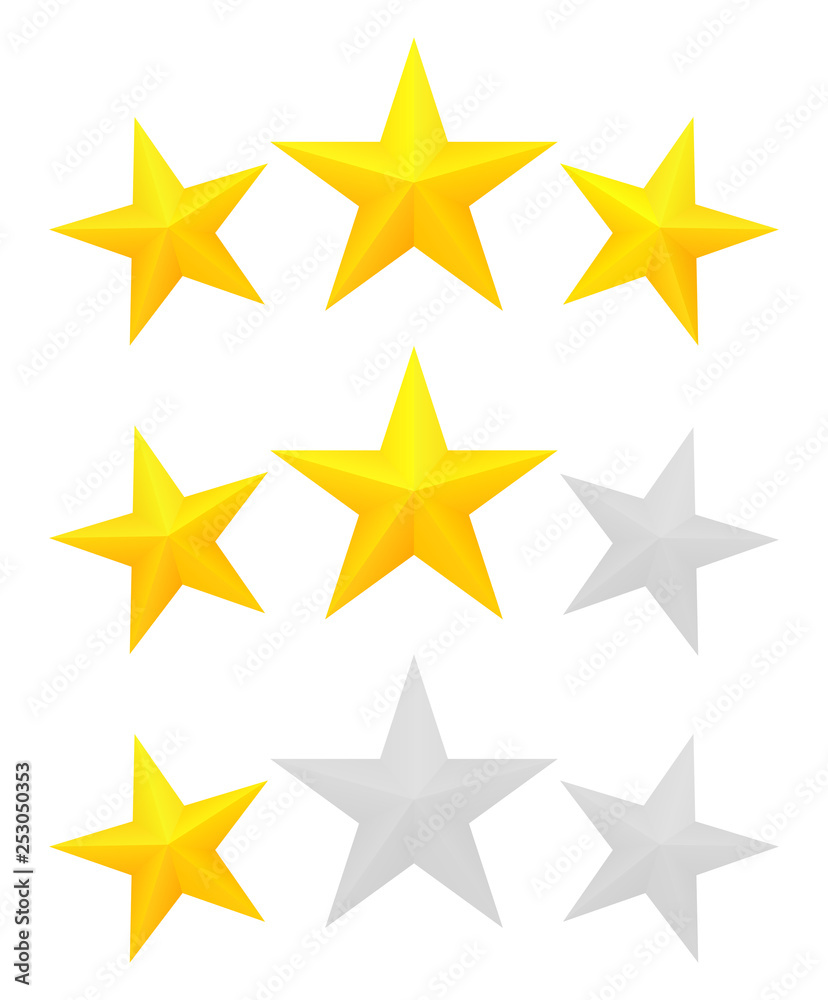 Three star rating