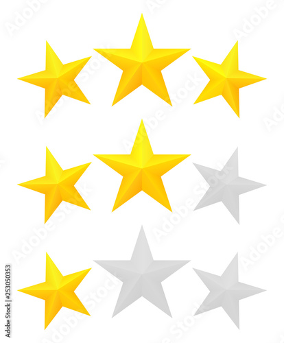 Three star rating