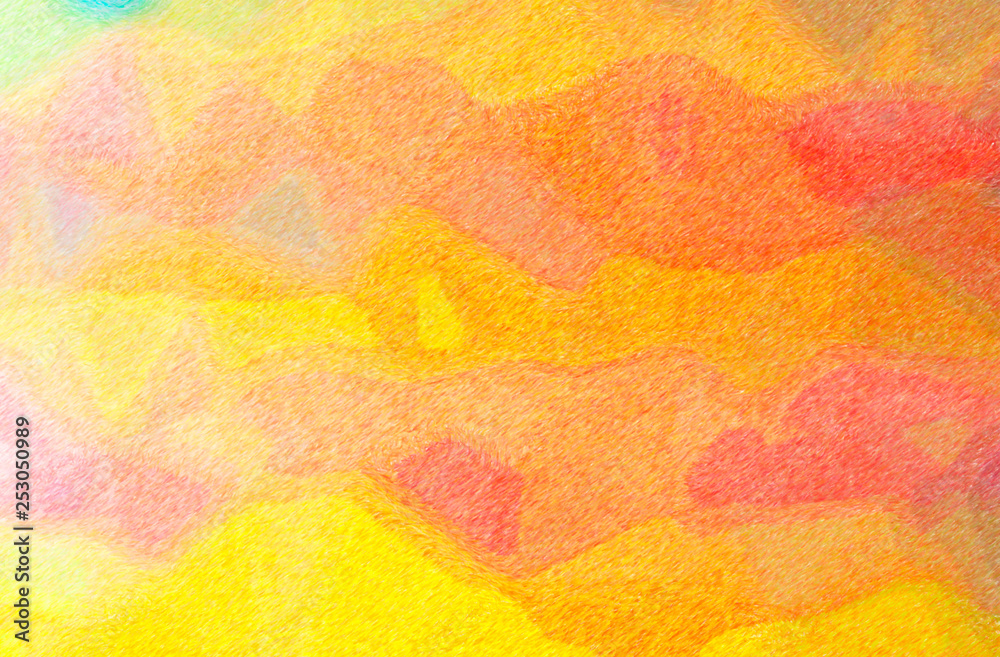 Abstract illustration of orange Color Pencil High Coverage background