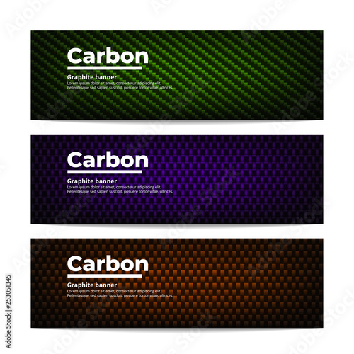 Carbon fiber banners template
