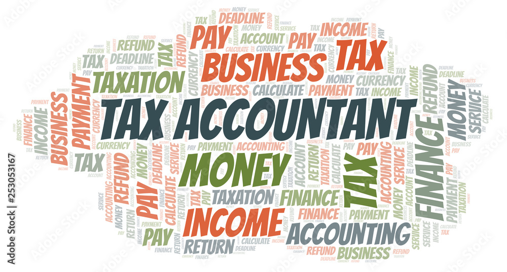 Fototapeta premium Tax Accountant word cloud.