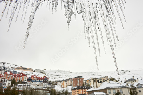 Ski resort of Sierra Nevada in Granada. Spain