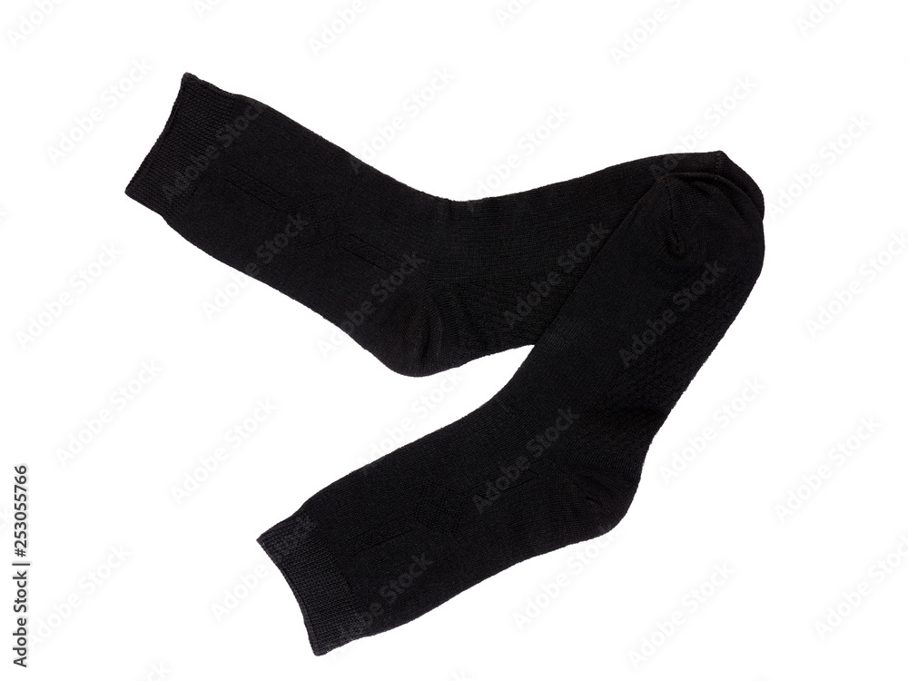 pair of socks isolated on white background