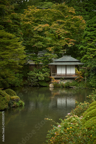 Japanese tea house and garden