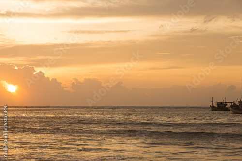 Sunset on the beach in Thailand © antonburkhan