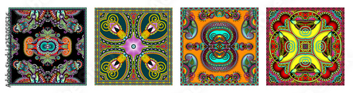 Traditional ornamental floral paisley bandanna