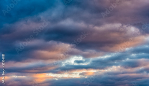 Colorful abstract sky and clouds