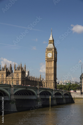 Big Ben at the end of Westminster Bridge  London