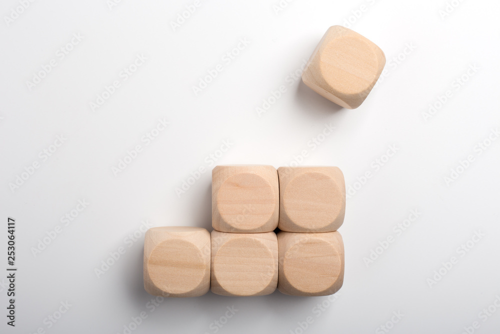 Growth Concept Blocks Isolated On White Growth Concept Blocks Isolated On White