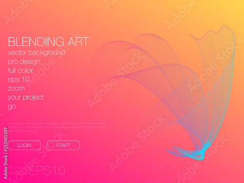 Abstract blend background. Template for web site