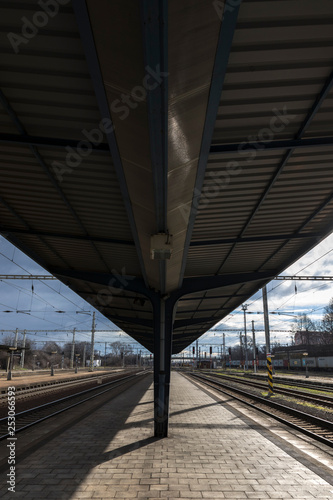 railway station in the city © Tylinek