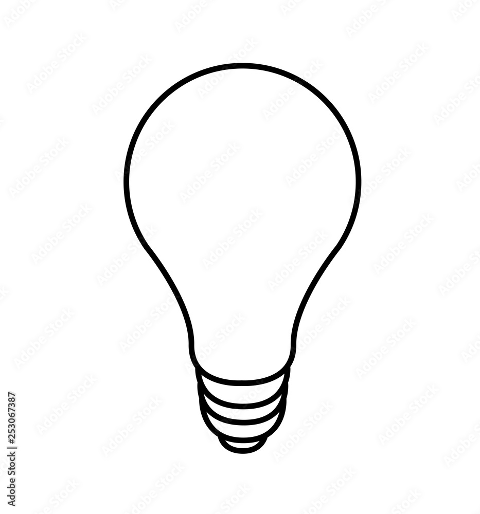 Light bulb icon vector sign vector illustration for web and mobile isolated on white Light bulb icon vector sign vector illustration for web and mobile isolated on white