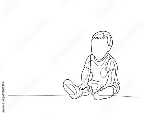  sketch, simple lines baby