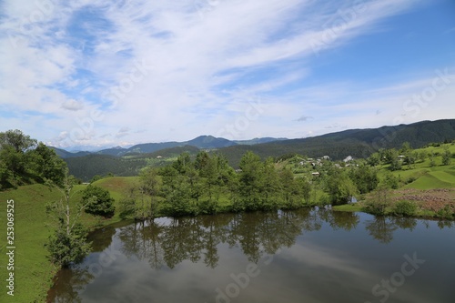 black lake landscape photos
