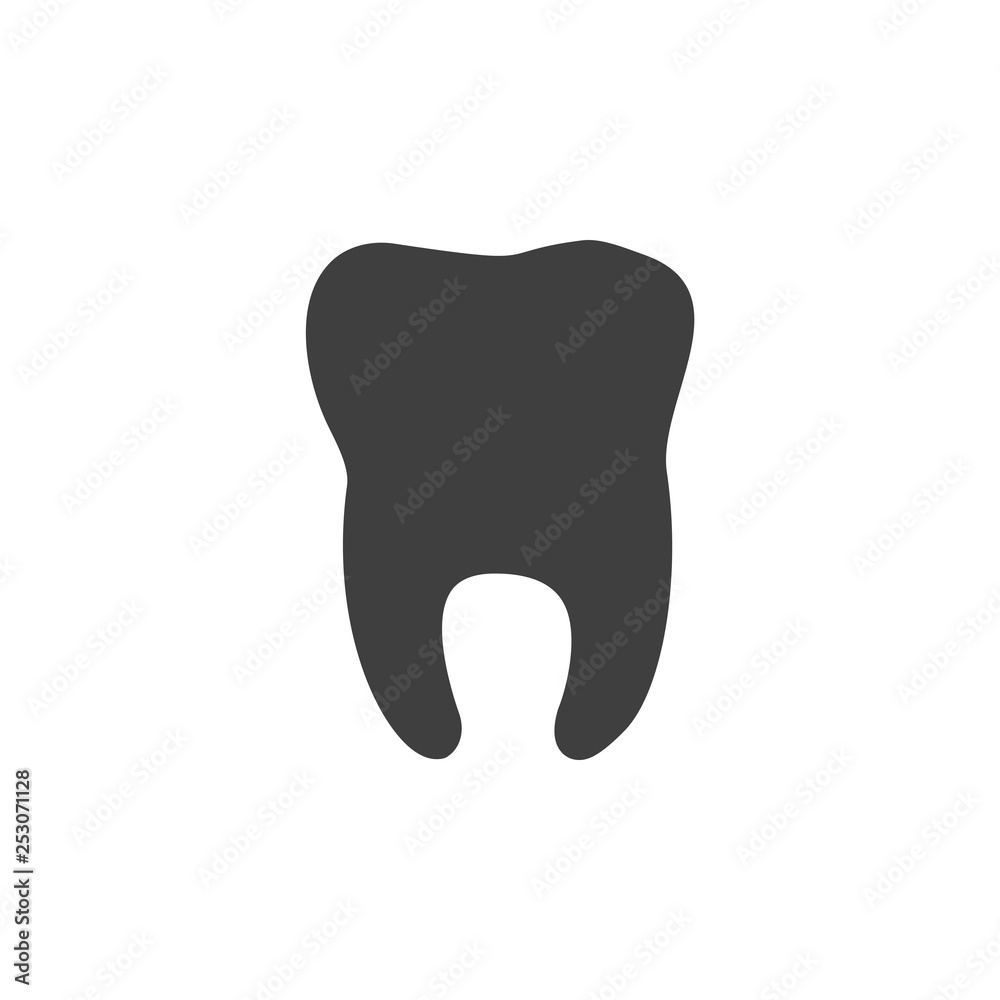 Tooth dental medical icon simple flat illustration Tooth dental medical icon simple flat illustration