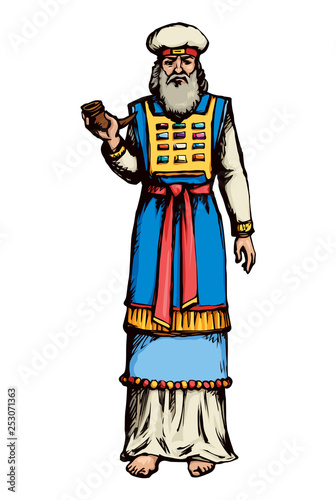High Priest. Vector drawing