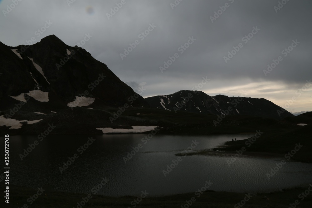 black lake landscape photos