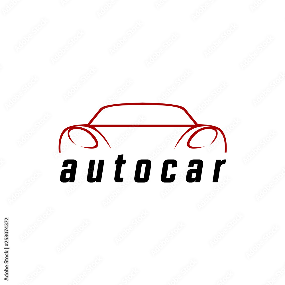 Auto style car logo design with concept sports vehicle icon silhouette Auto style car logo design with concept sports vehicle icon silhouette