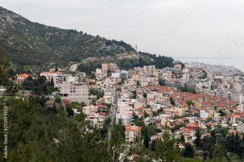 Panoramic view to city of Kavala, East Macedonia and Thrace, Greece © Stoyan Haytov