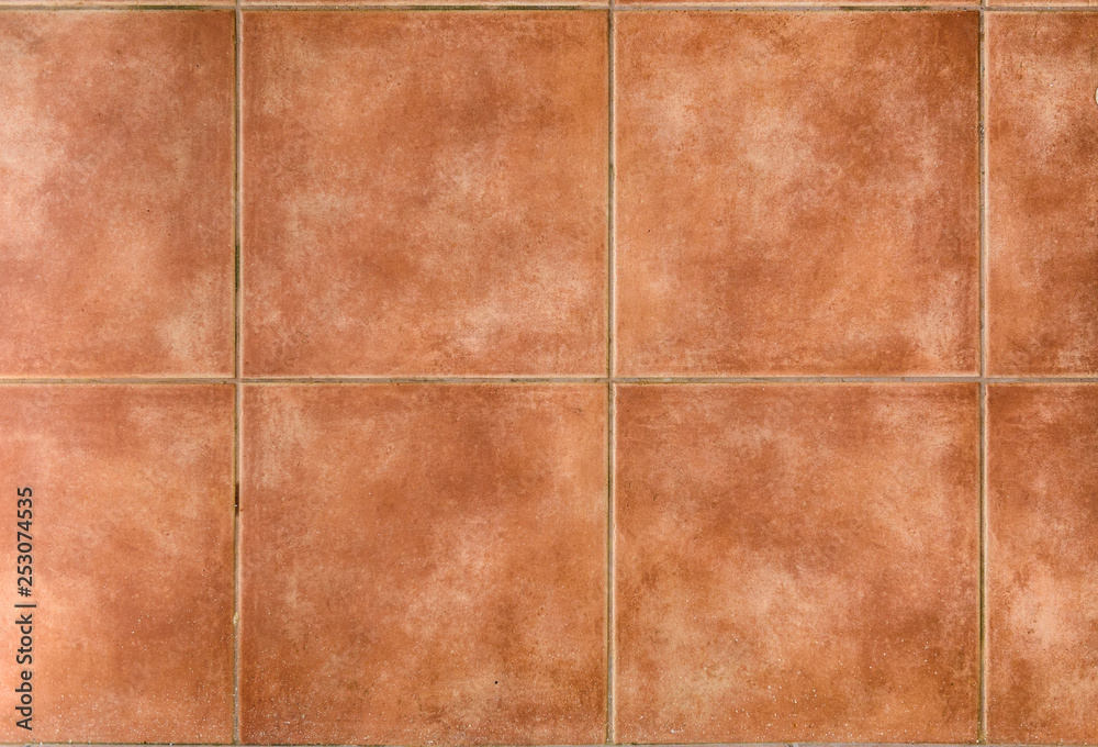 Interior or exterior bathroom or kitchen square ceramic tiles. Interior or exterior bathroom or kitchen square ceramic tiles.
