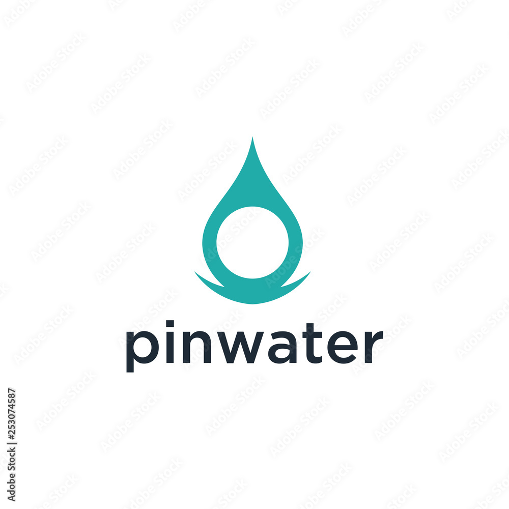 Check point with water creative symbol concept. Global Positioning System icon template. Navigation mark. Spot sign vector illustration. Check point with water creative symbol concept. Global Positioning System icon template. Navigation mark. Spot sign vector illustration.