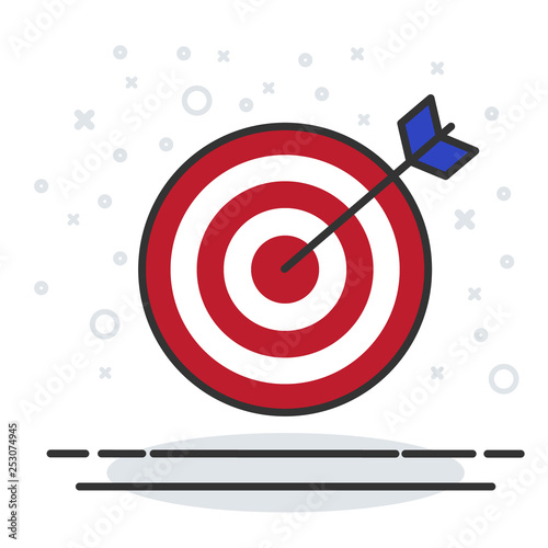 vector icon of target 