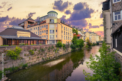 Obraz na płótnie Spa resort town of Baden bei Wien. Austria, Europa w salonie