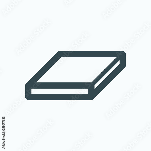 Steel strip bar vector icon