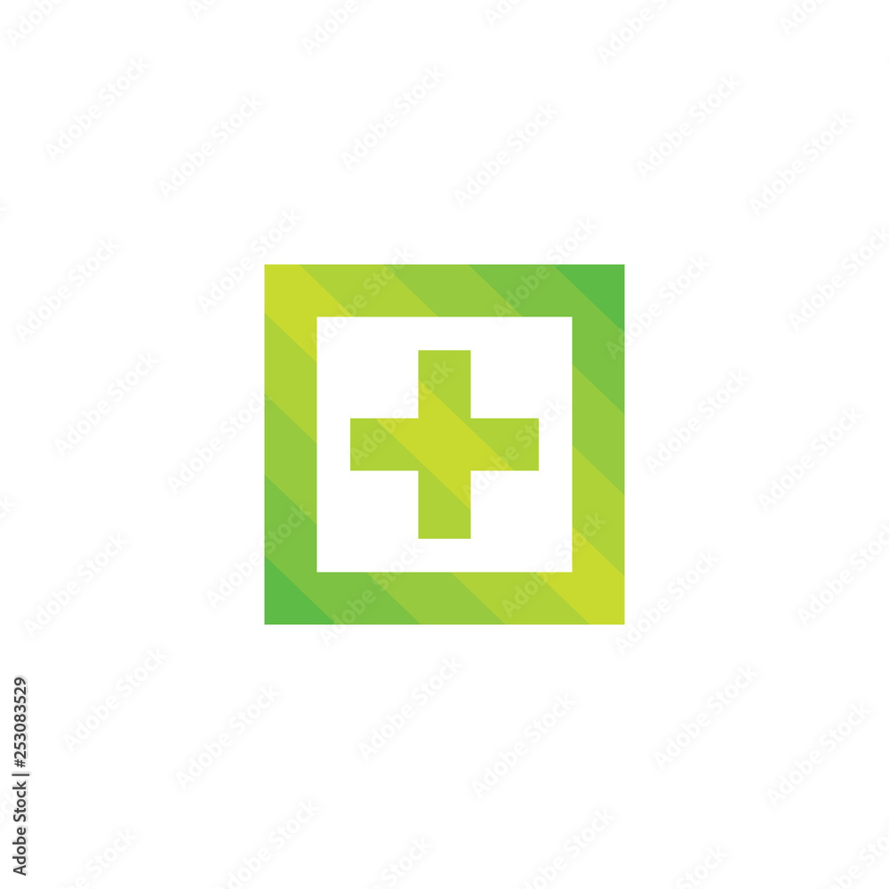 plus medical gradient square logo vector plus medical gradient square logo vector