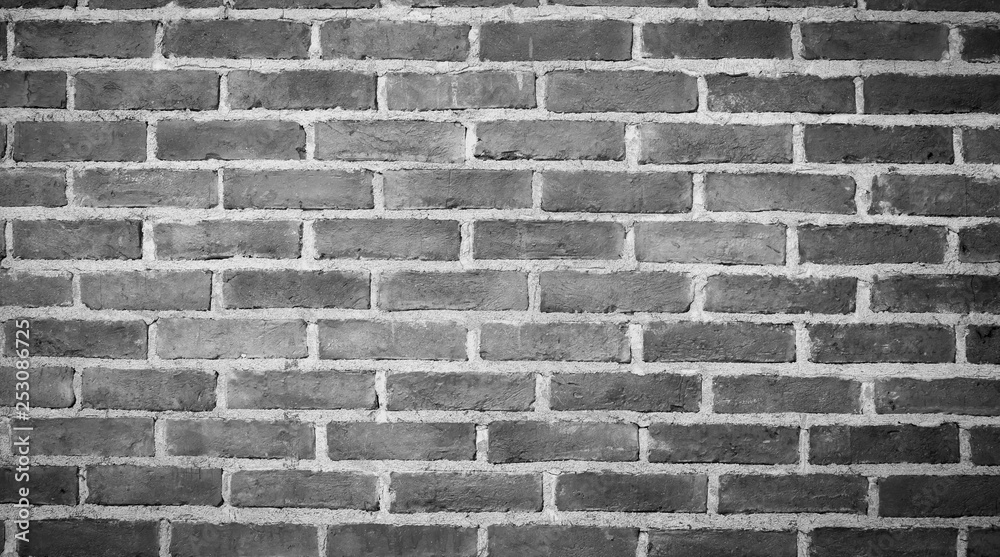 Modern brick wall, red brick wall or brick wall texture for background. Black and white. Modern brick wall, red brick wall or brick wall texture for background. Black and white.