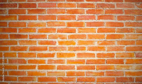 Modern brick wall, red brick wall or brick wall texture for background., Red brick wall background.