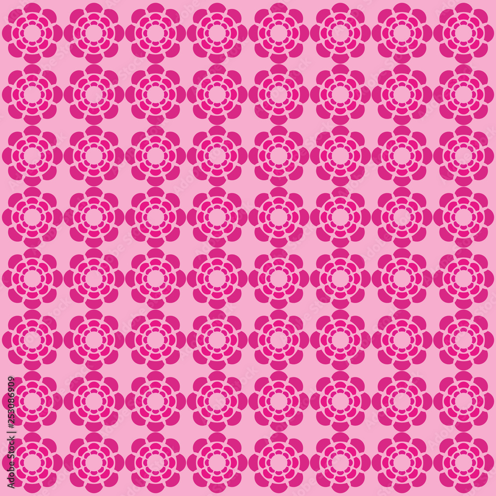 Flower Pink Pattern Ornament vector