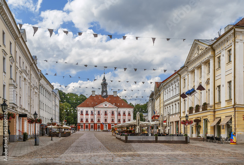 Town hall square, Tartu, Estonia photo