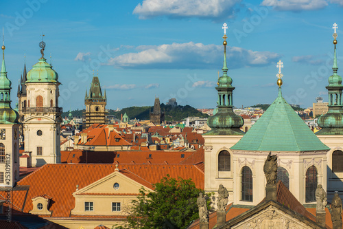 Prague architecture background
