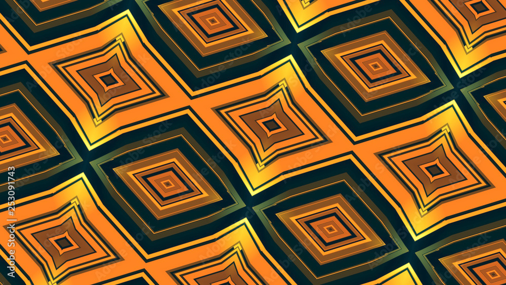 Digital animal themed background in yellow and orange