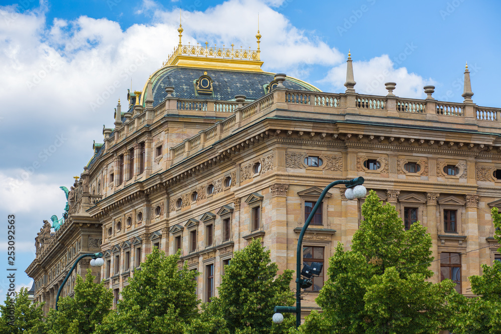 Prague national theater view