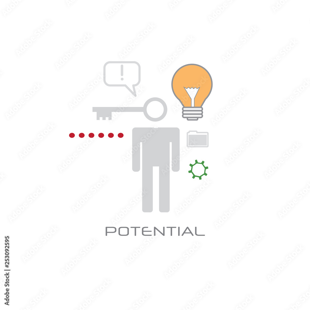 new creative business idea worker potential skills creative inspiration leadership concept line style white background new creative business idea worker potential skills creative inspiration leadership concept line style white background