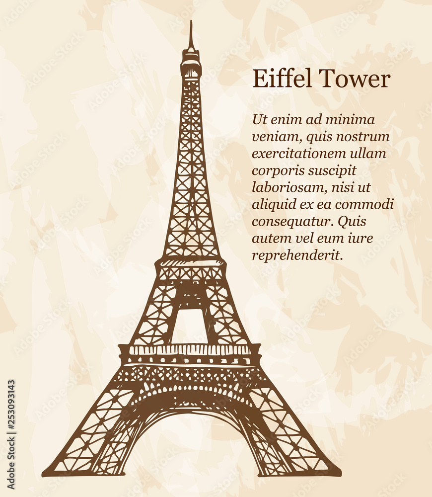 Eiffel Tower illustration