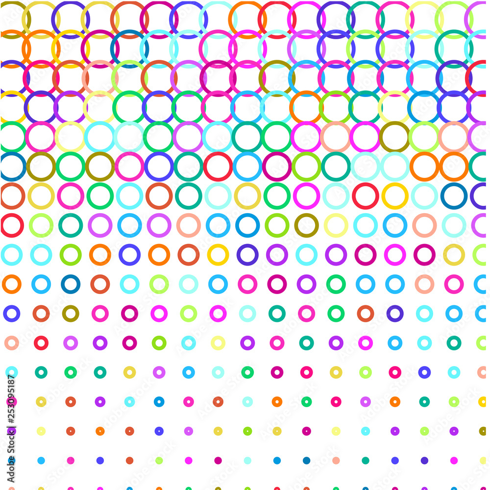Colorful circles on white background Colorful circles on white background