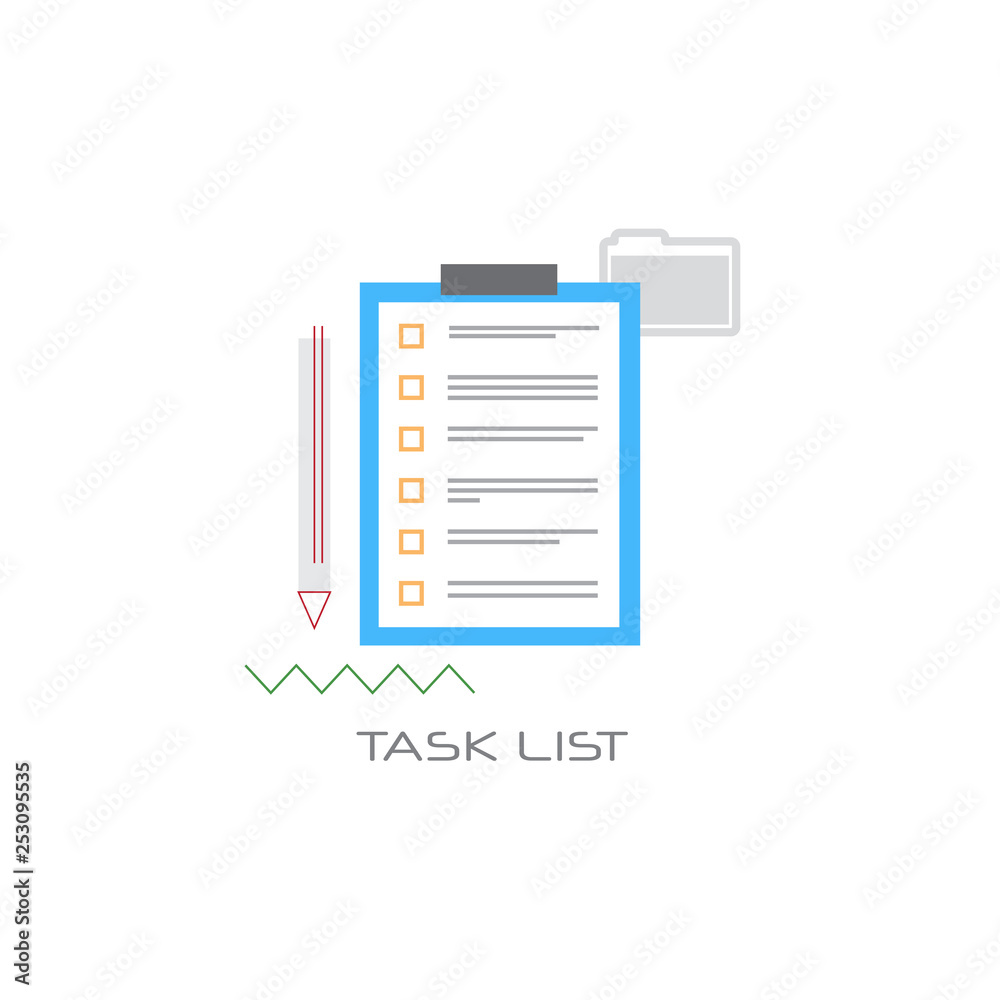 Paper document task check list clipboard project Paper document task check list clipboard project