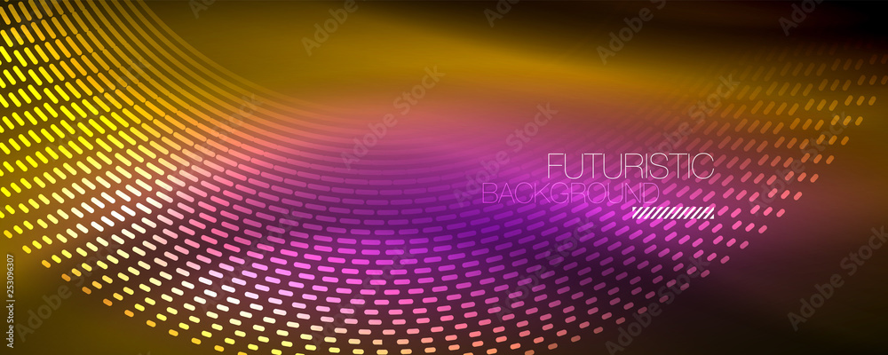 Digital flowing wave particles abstract background, vector smoke effect design Digital flowing wave particles abstract background, vector smoke effect design